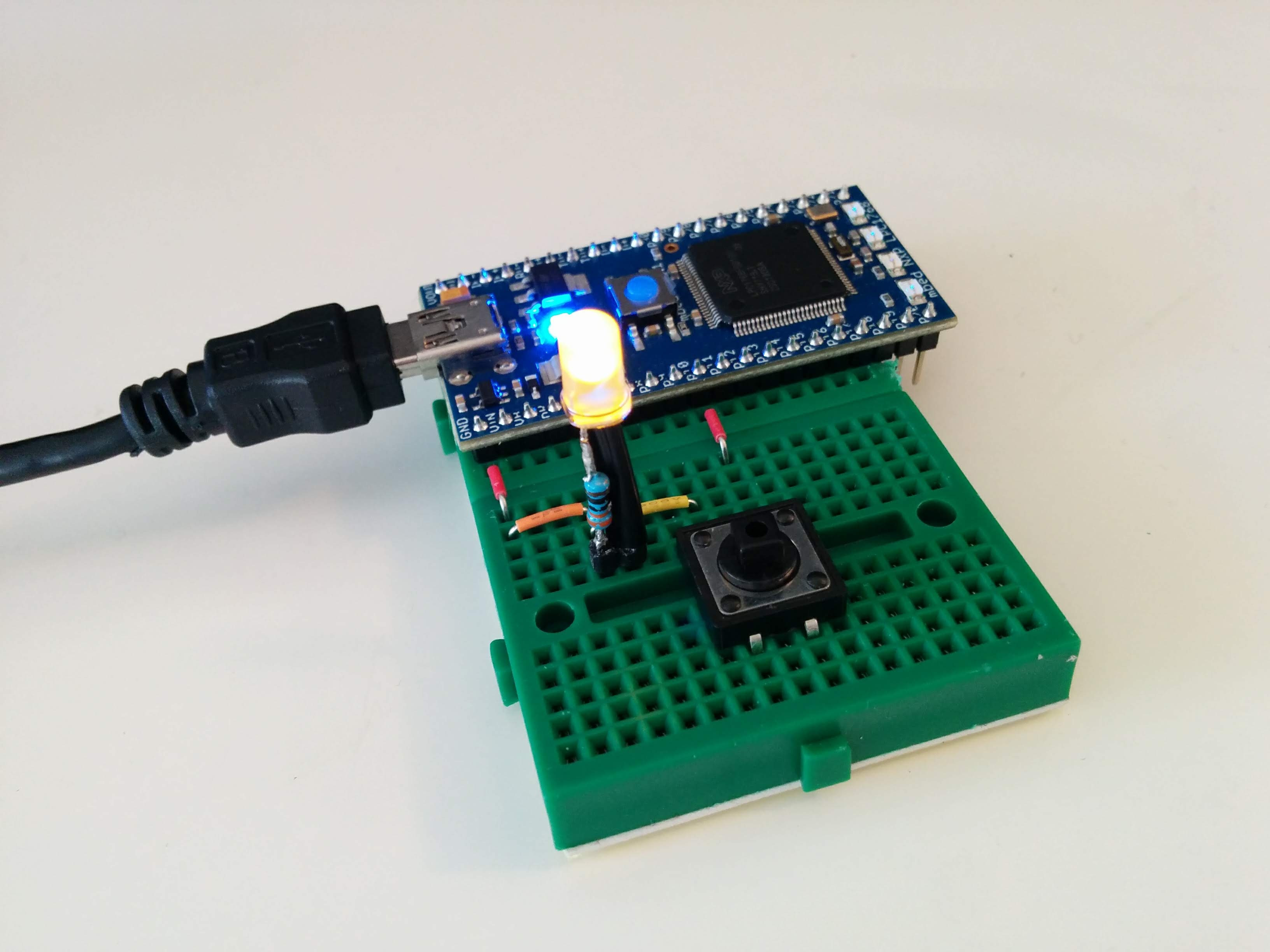 Control LED Using Button on Mbed NXP LPC1768