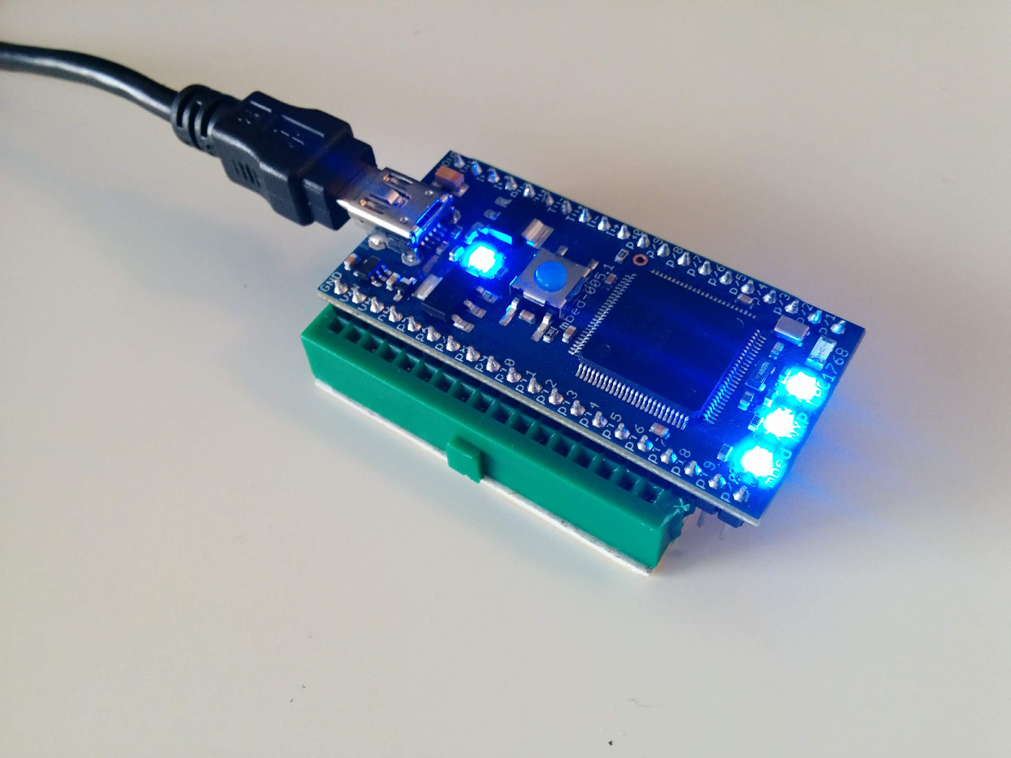 Blink Three LED Using Timer and Ticker Function on Mbed NXP LPC1768