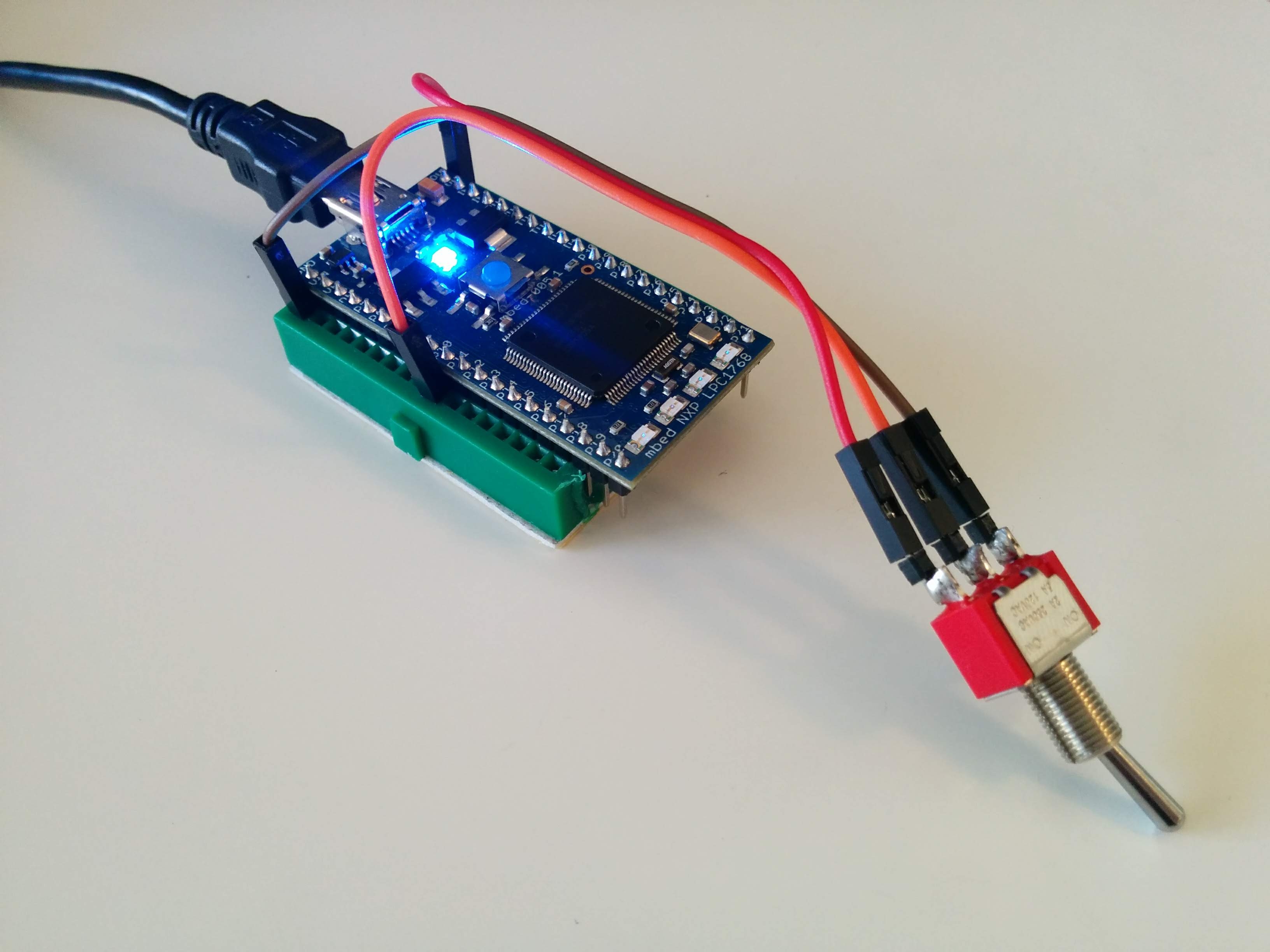 Implement Debounce Function for SPDT Switch on Mbed NXP LPC1768
